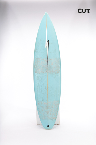 surf board blue gray ray