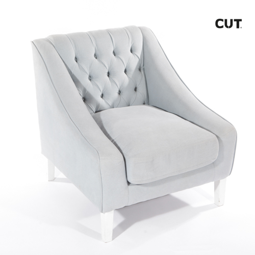 Photo session props chair grey classic armchair 04